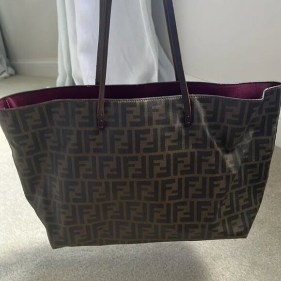 Fendi Medium Zucca Roll Tote - Picture 14 of 14